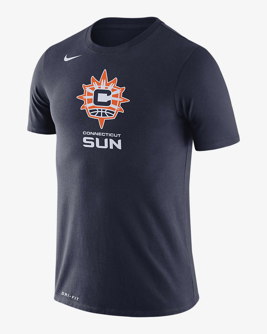 Connecticut Sun Logo Nike Men s Dri Fit Wnba T Shirt in Blue Size XL DD3640 419